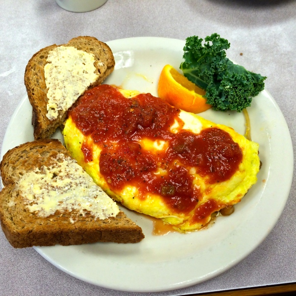 Garden Omelet and Toast